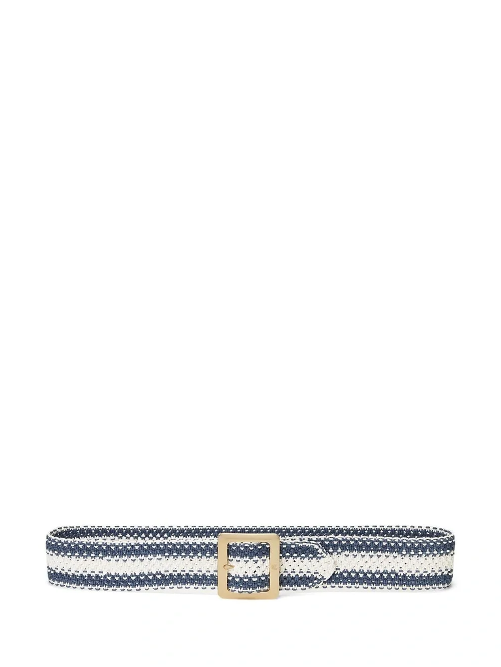 Lauren Ralph Lauren Womens Striped Woven Wide Belt, S